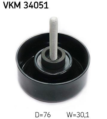 Galet enrouleur de courroie d'accessoire SKF ref. VKM 34051